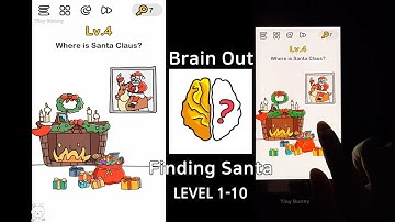 Brain Out Finding Santa Level 1 2 3 4 5 6 7 8 9 10 Walkthrough (Focus apps)