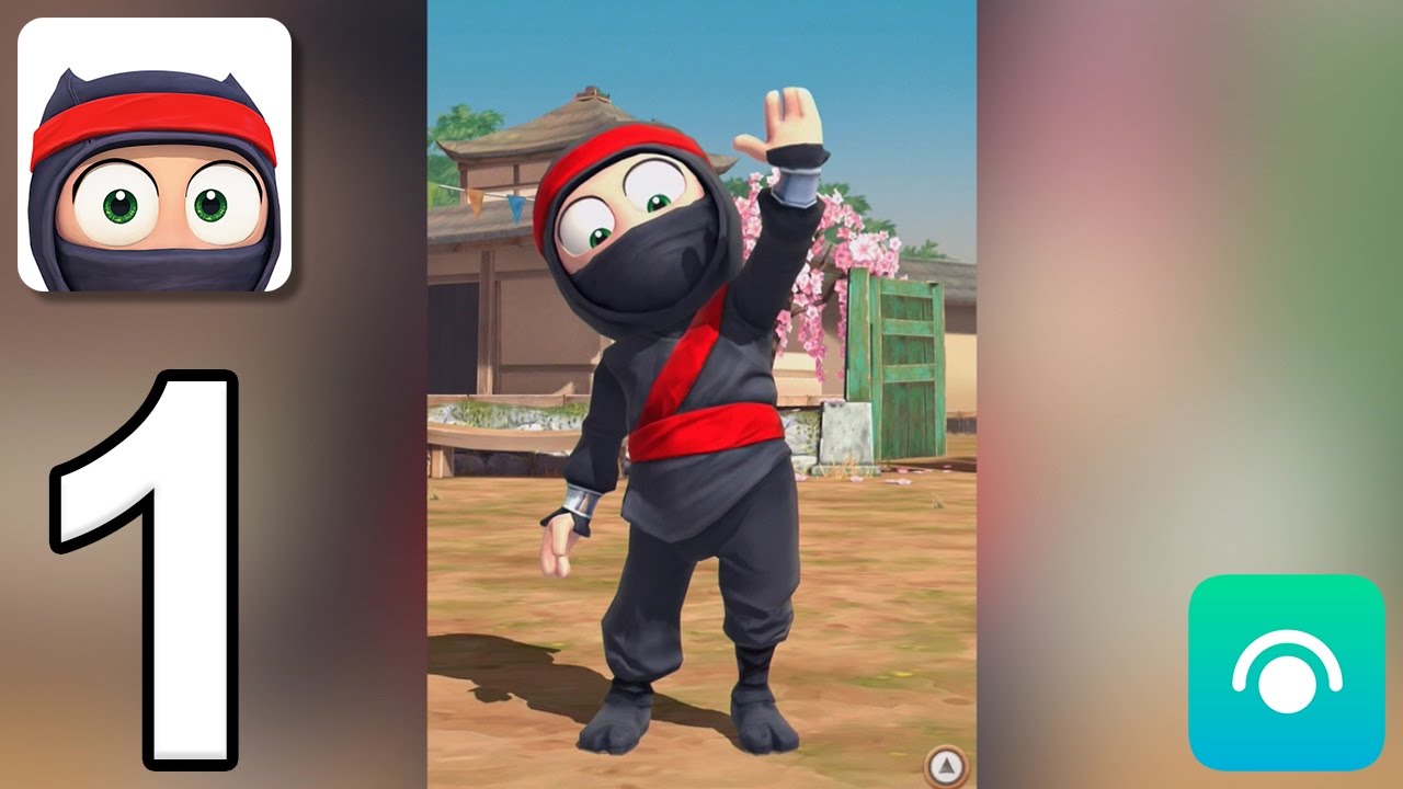 Clumsy Ninja - Gameplay Walkthrough Part 1 - Level 1-3 (iOS, Android) - You...