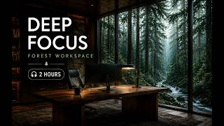 Deep Work Music for Maximum Focus | Luxury Ocean Workspace Ambience