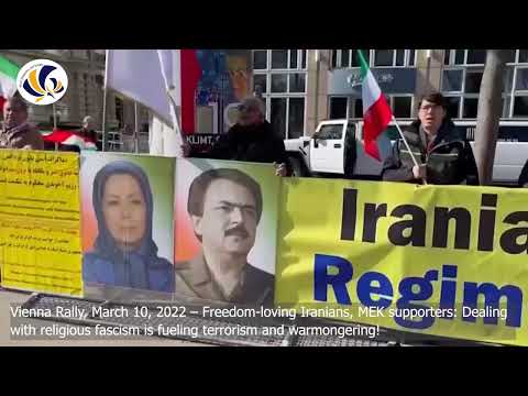 Vienna-Iranians, MEK supporters: Dealing with religious fascism is fueling terrorism & warmongering!