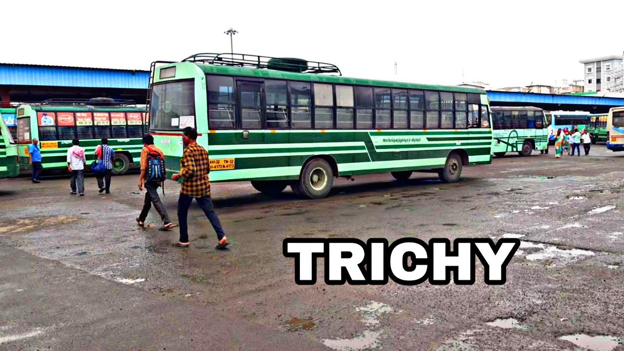  Trichy  Bus  Stand Walking In Trichy  Bus  Stand Tamilnadu 