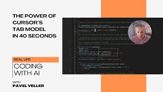 The power of Cursor tab model in 40 seconds