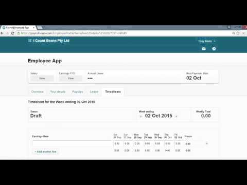 How an employee uses My Payroll in Xero