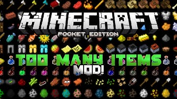 TOO MANY ITEMS MOD FOR MCPE 0.13.0!! - Minecraft PE (Pocket Edition)