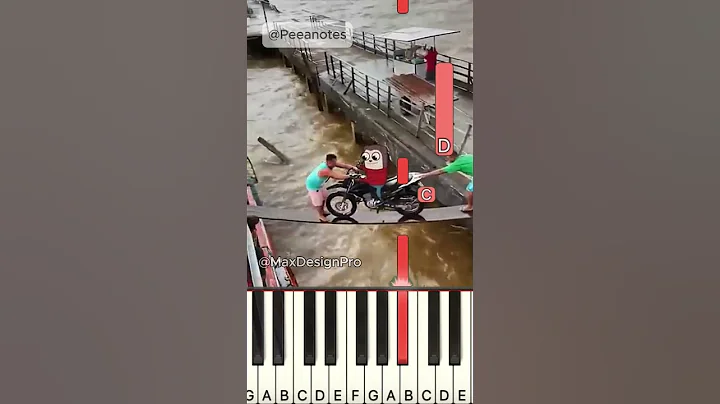 OH NO NO NO NO, Bike falls in River with Max! ‪@MaxDesignPro Piano by @Peeanotes #shorts