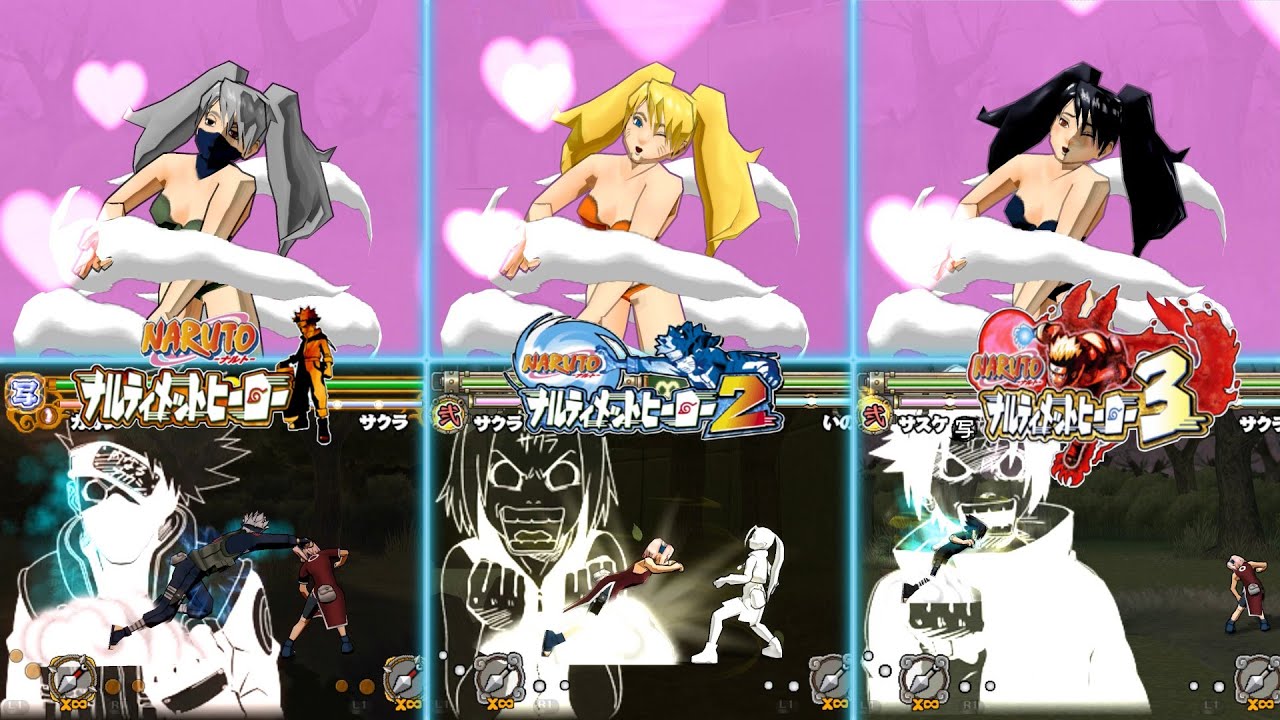 Naruto Ultimate Ninja Series - All Characters Jutsu 【1080p】