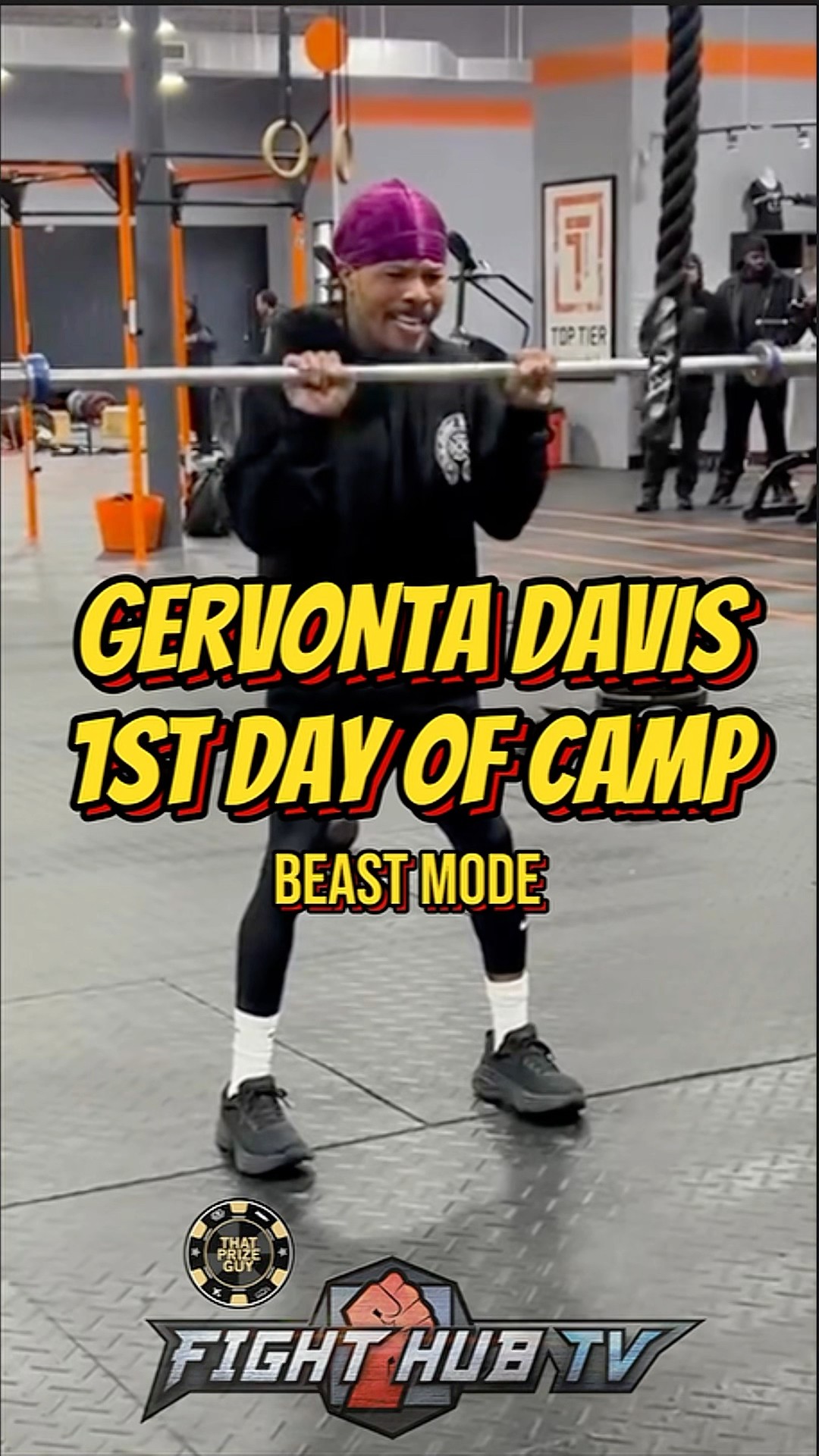 Gervonta LEAKED video - starts 1st day of camp for Lamont Roach