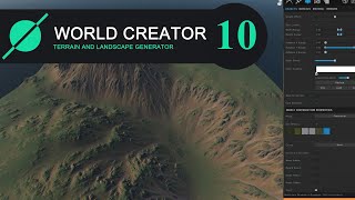World Creator 2. Custom Base Shape and adding trees to the scene. Object parameters.