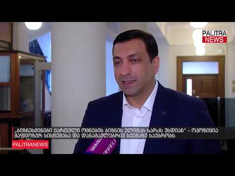 ოპოზიცია მაფიოზური სისტემასა და დანაშაულებრივ სქემაზე საუბრობს