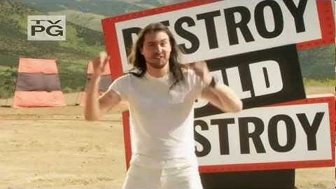 Andrew W.K. with The Dudes for DESTROY BUILD DESTROY SEASON 3 on Cartoon Network!