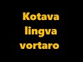 language kotava - esperantoava ravlemakam ( vortaro Kotava - Esperanto parto 8 )