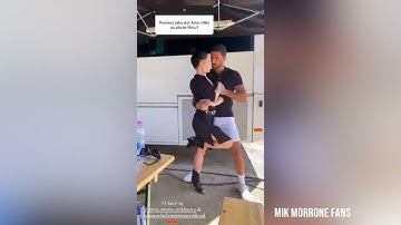 Michele Morrone dancing with Anna-Maria Sieklucka