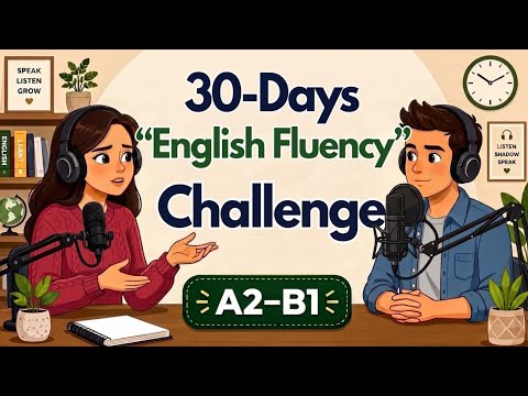 Speak English in 30 Days! | 99 English Sentences Shadowing Practice | A2–B1 English Podcast