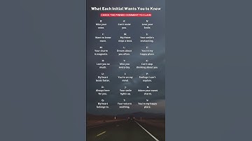 What Each Initials Wants You to Know #initials #viral #foryou #fypシ #tiktok #shorts