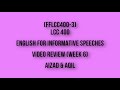 LCC400 Video Review (week6) | Aizad & Aqil