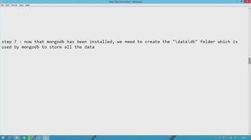 Installing MongoDB on Windows 8