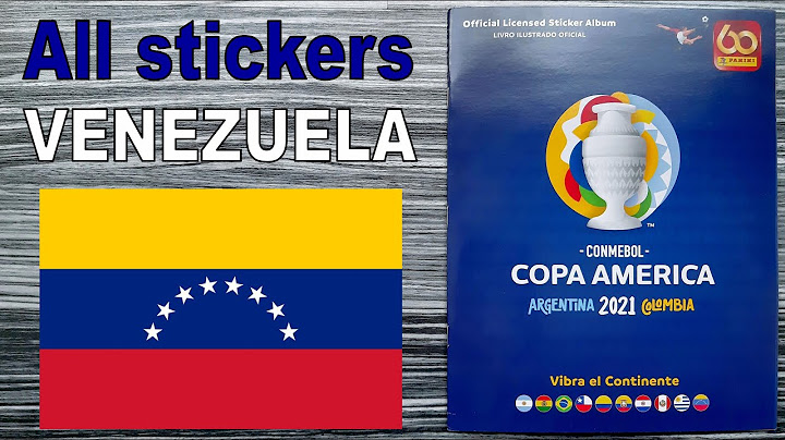 Complete VENEZUELA stickers in Panini Copa America Album 2021 Argentina Colombia