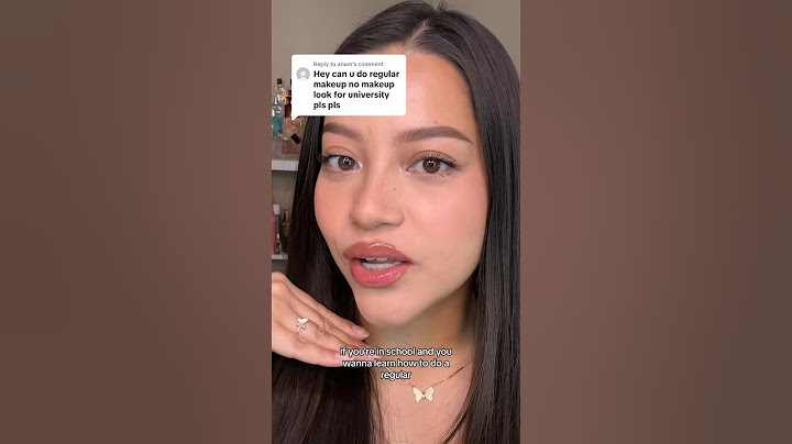 No makeup makeup look for school!