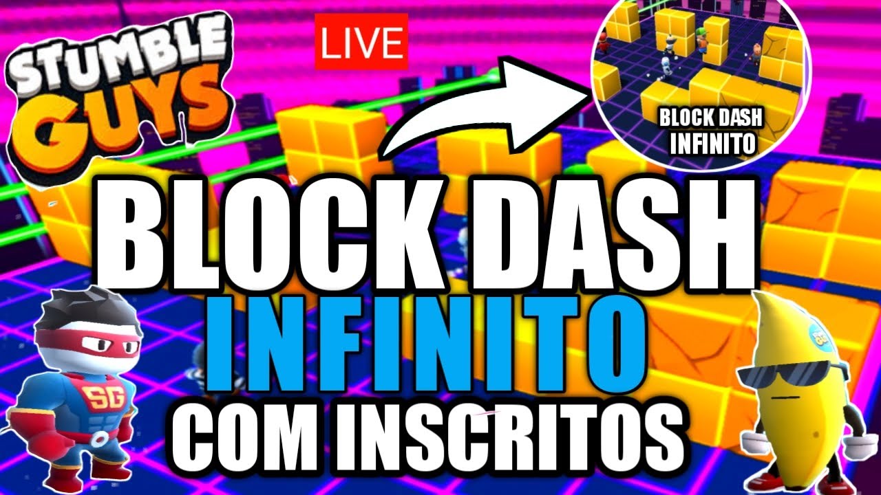 COMO JOGAR BLOCK DASH INFINITO NO STUMBLE GUYS 🔥 STUMBLE GUYS BLOCK DASH  MOBILE! (Versão 0.37) 