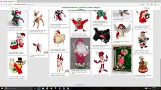 Annalee Christmas Ornaments Dolls