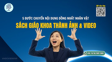 5 bước chuyển nội dung trong Sách Giáo Khoa thành Ảnh và Video sống động