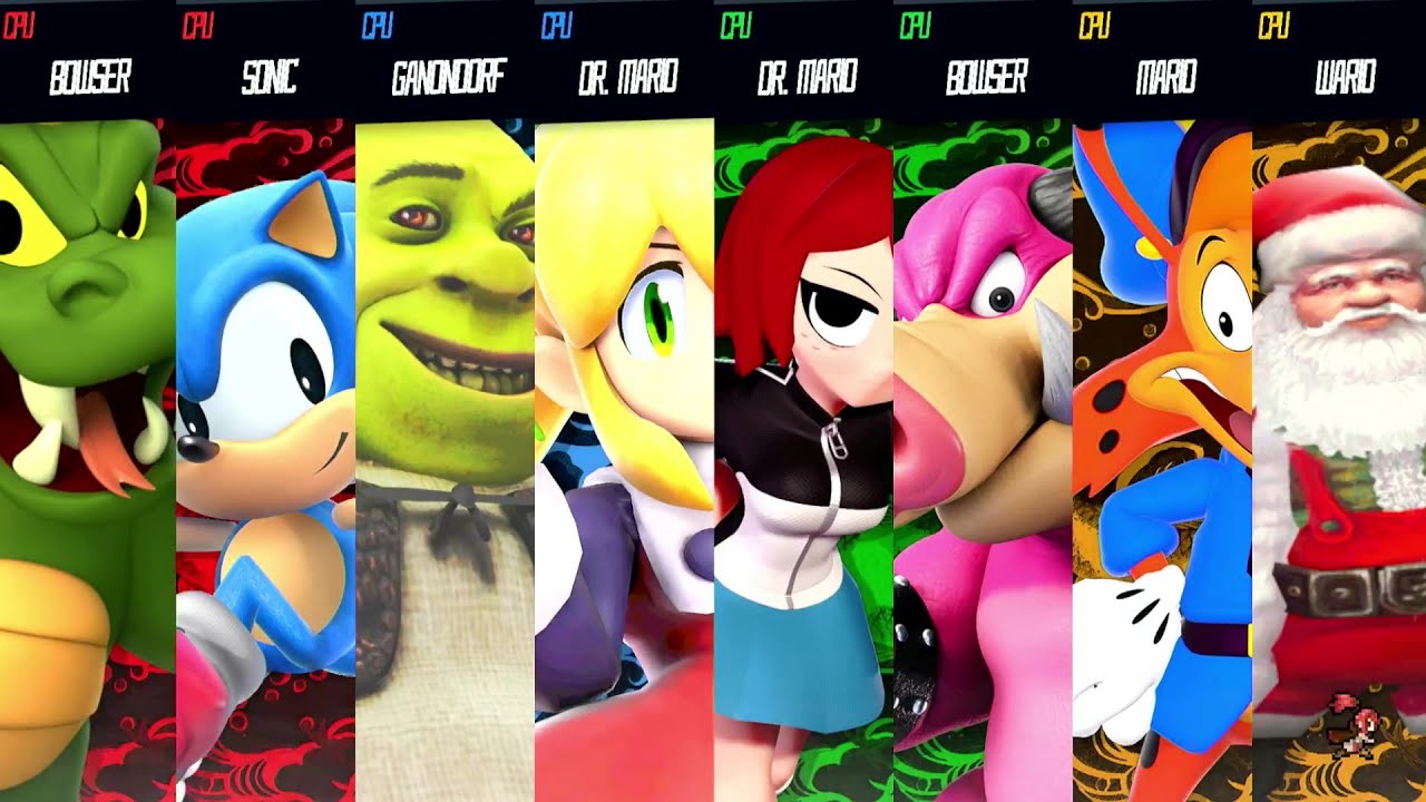 Team King Koopa Vs Team Shrek Vs Team Vs Bonkers Vs Team Kim - Super ...