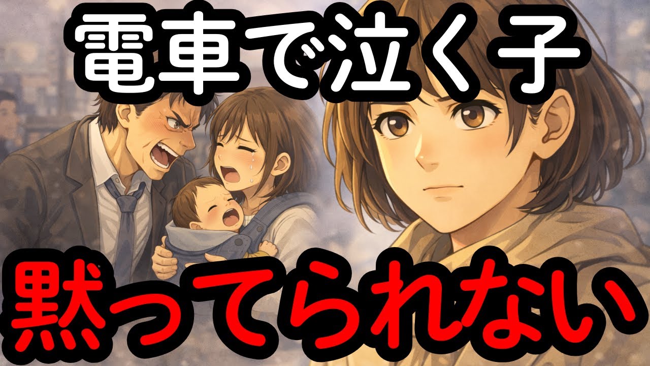 【逆転劇】電車で泣く子に怒鳴る男に68歳女性が放った『ある一言』【シニア朗読】