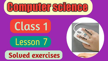 Computer science Q&A class 1 chapter 7|| The Mouse|| APS Book|| All solved back exercises.