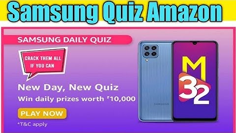 Amazon Samsung Galaxy M32 Quiz | Win Today| 22June 2021| Amazon Pay