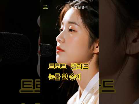 트로트 발라드 - 눈물 한 송이 | Classic Guitar & korean Ballad #국내발라드모음 #음악 #트로트