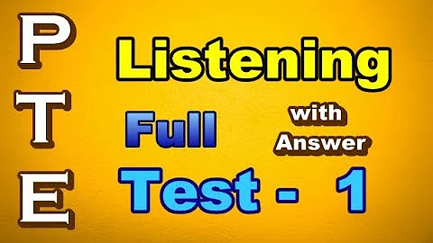 PTE: Listening full Test-1 practice with ANSWER fo...