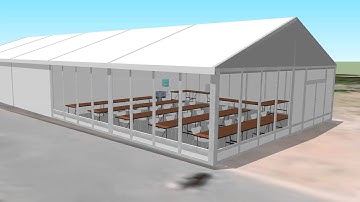 Sun movement and shadow simulation on media centre