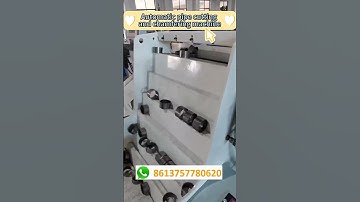 Automatic pipe cutting and chamfering machine