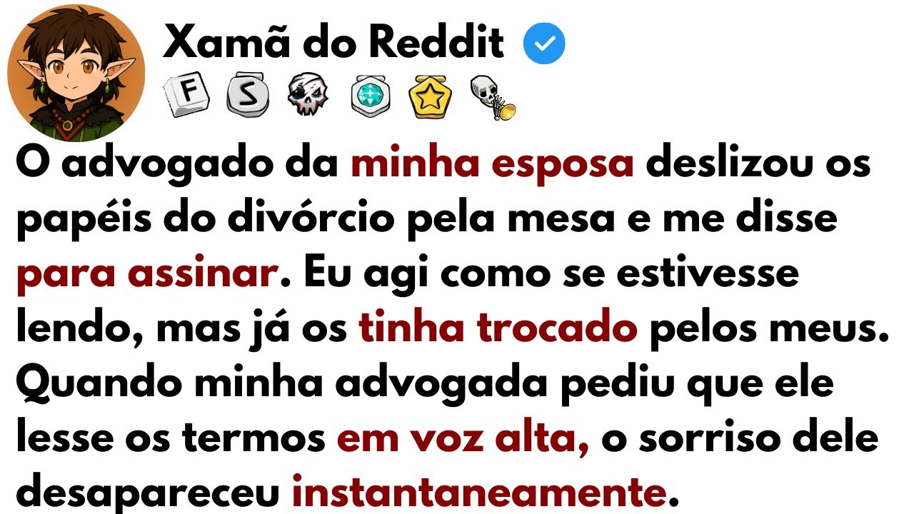 [HISTÓRIA COMPLETA] O advogado da minha esposa deslizou os papéis do divórcio pela mesa e me disse..