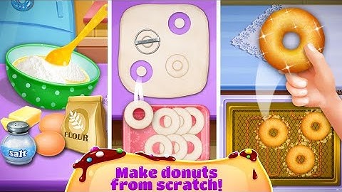 Donuts Maker Cooking game - Android gameplay Movie apps free best Top Tv Film Games