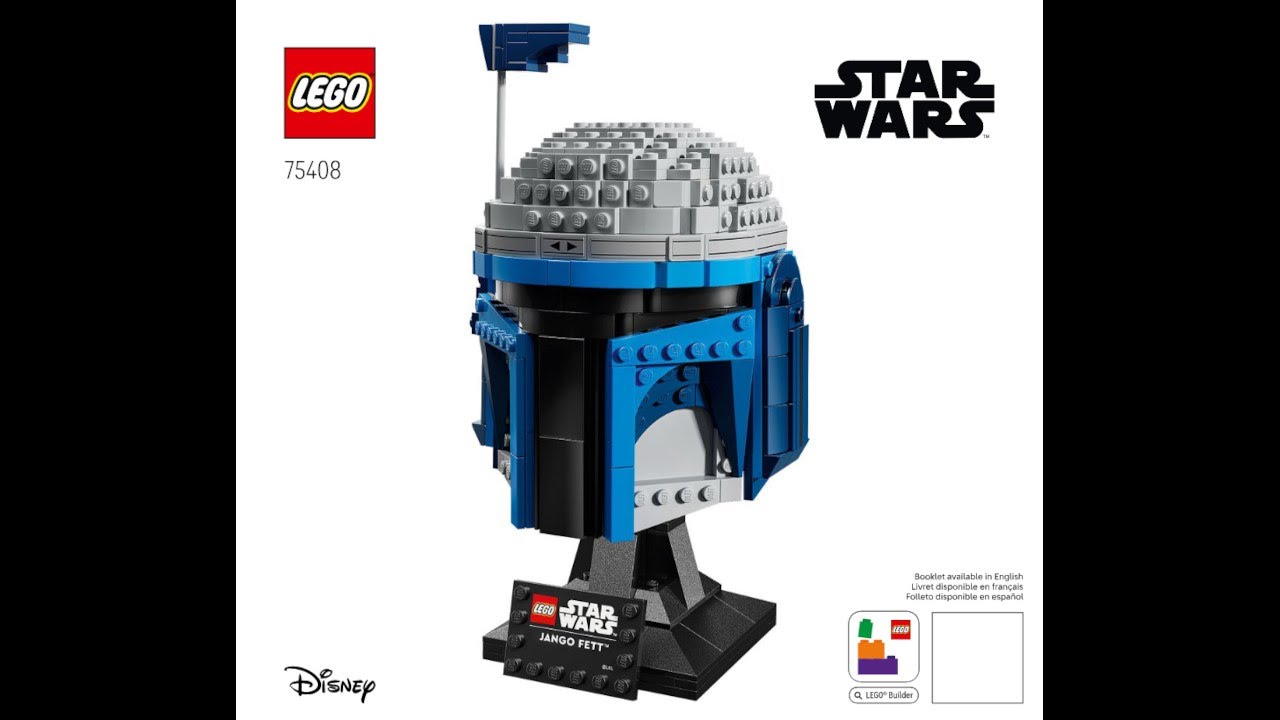 LEGO Instructions | Star Wars | 75408 | Jango Fett Helmet | Helmet 