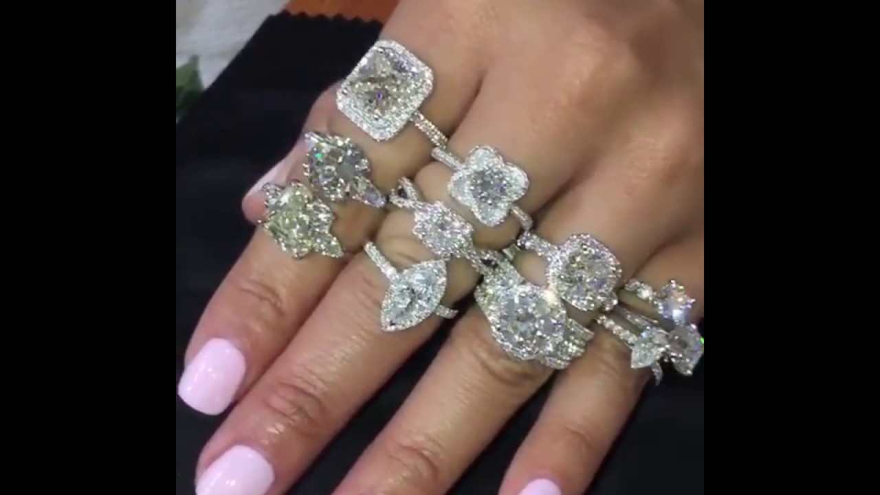Stunning Stacked Diamond Rings mp4 - YouTube