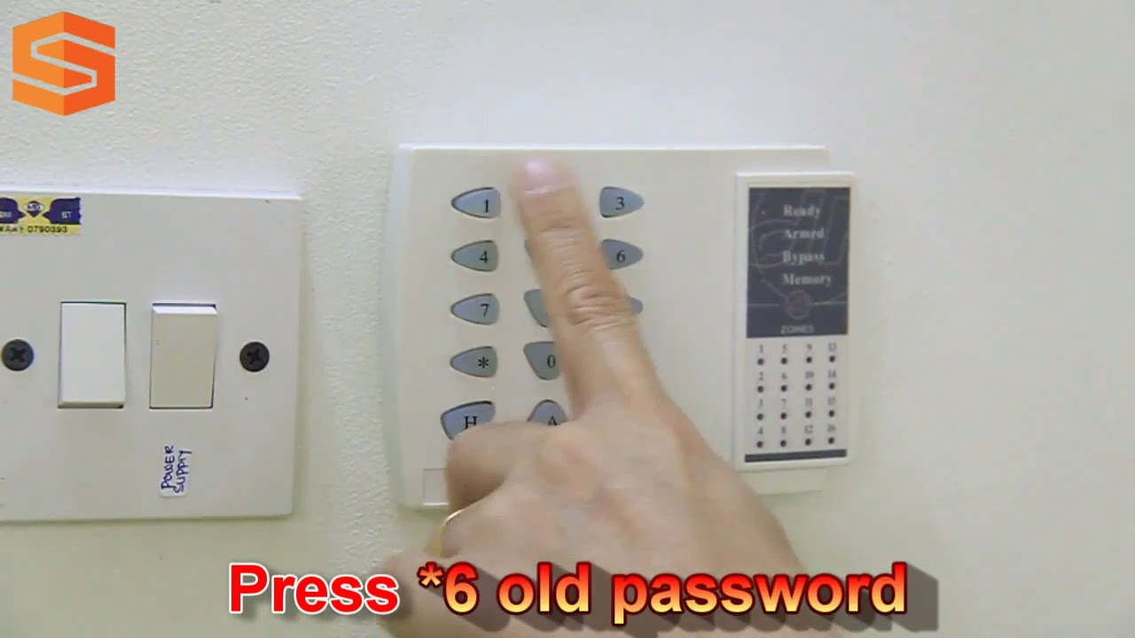 Alarm DF Security Systey-  How to Change Password