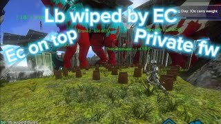 Ark mobile - PvP raid | EC vs LB | EC ON TOP 🇧🇷