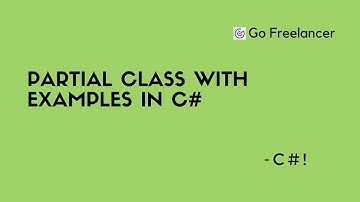 Partial Class with examples in c#