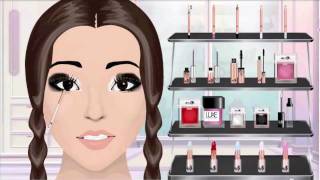 Stardoll Makeup Tutorial #1 |simple black and white eyes with everyday lipstick|