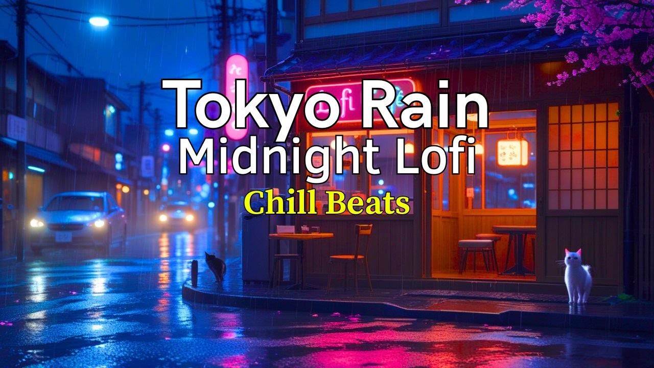 Midnight Lofi Café ☕ Rainy Window Vibes & Soft Jazz Ambience 🌧️