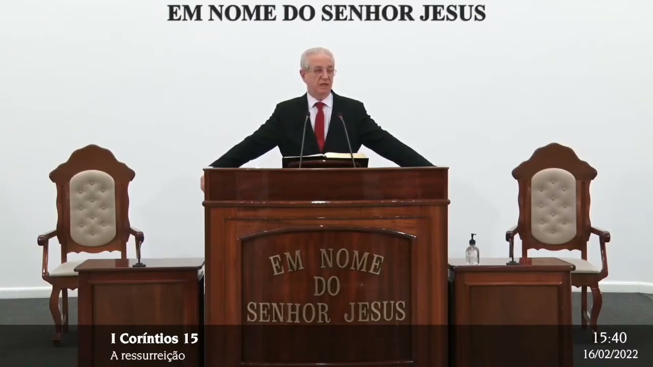 Palavra de Deus - 1 Coríntios Cap 15 - ir. Luiz Carlos Euclydes de Viçosa 16/02/2022