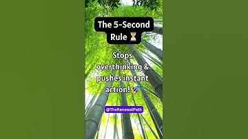🔥 The 5-Second Rule: Stop Overthinking & Take Action NOW! 🚀 #shorts #5secondrule #mindsetshift