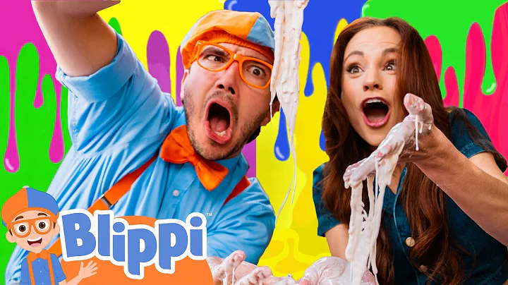 Blippi's Colorful Slime Science Experiments with Emily Calandrelli! | Blippi-Learn Colors & Science