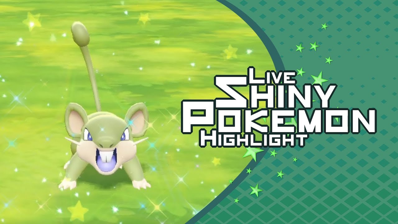 [Live] Shiny Rattata | Pokemon Let's Go Eevee - YouTube