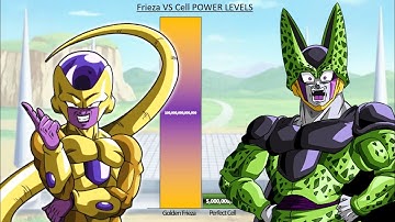 Frieza VS Cell POWER LEVELS - DBZ / DB Online / DBS