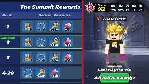 I Got TOP 2 in Summit Mode!! 😍 (Blockman Go)