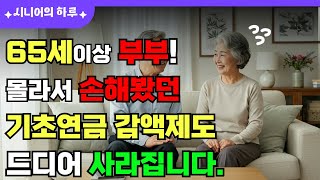 몰라서 손해봤던 65세 이상 기초연금 감액제도, 드디어 바뀝니다!
