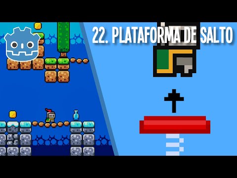 22. Plataforma de salto. Plataformas 2D con Godot.